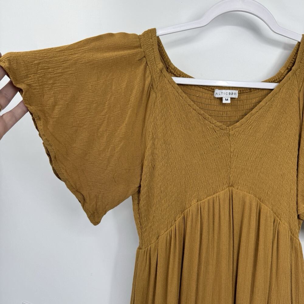 Baltic Born Medium Felicity Dress Butterscotch Tiered Midi Milkmaid Cottagecore - Picture 5 of 11